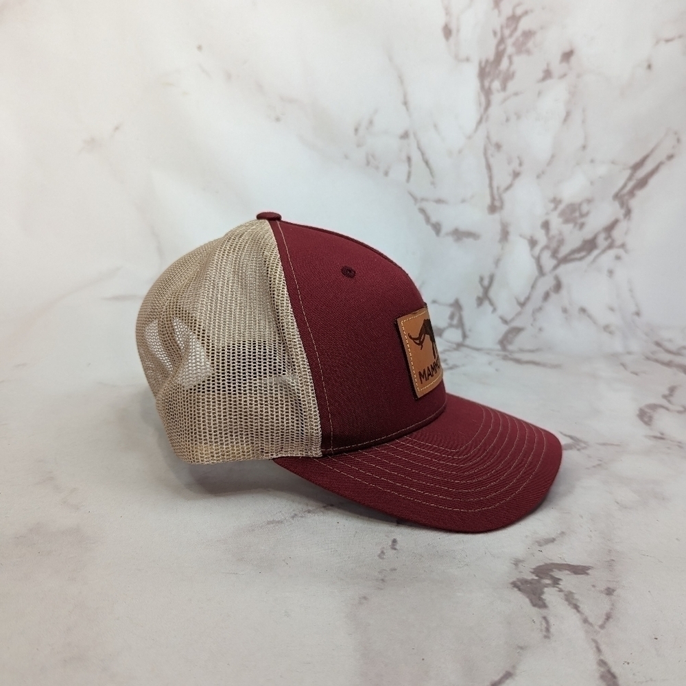 Richardson Hat Mammoth Dunes Trucker Sand Valley Resort Mens Snapback Cap Red - Picture 2 of 9